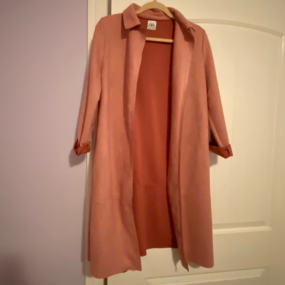 longline suede jacket